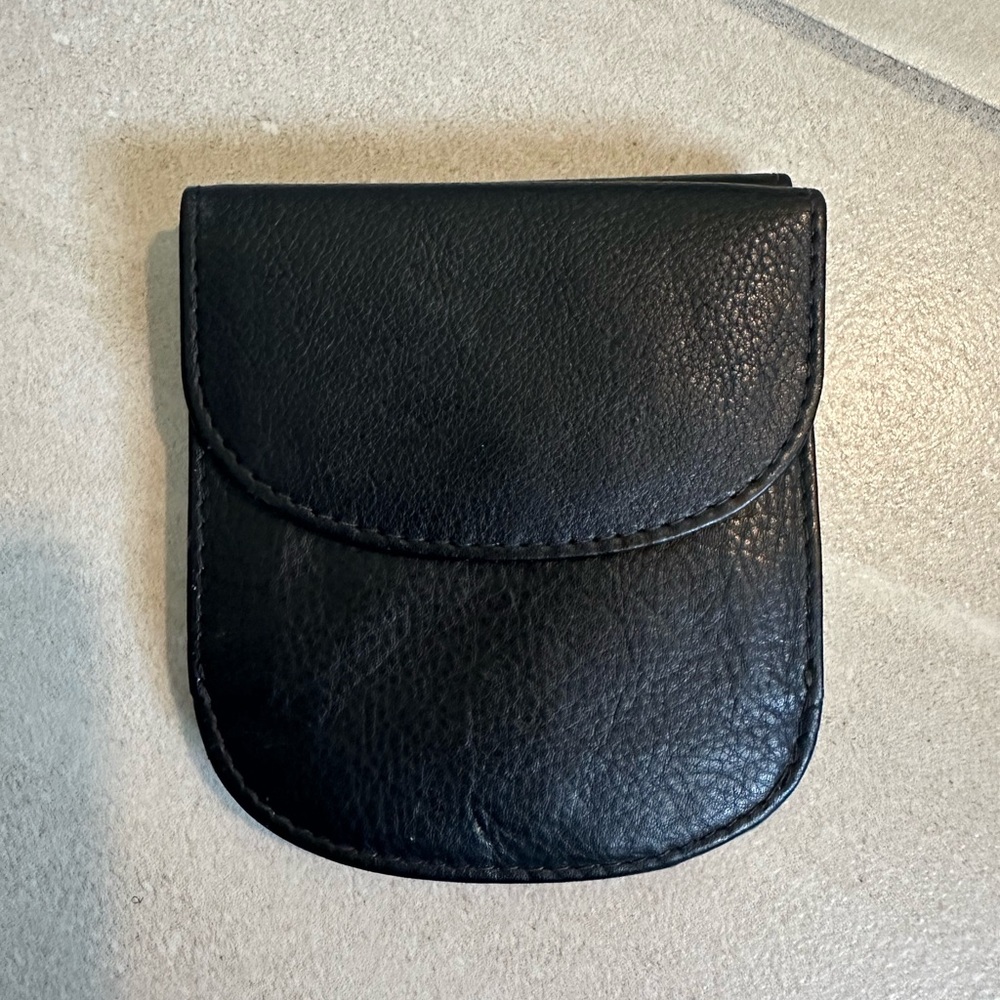 Black leather wallet